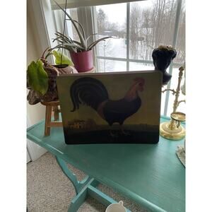 Rooster Vintage Pimpernel Emma BakerPlacemats Set of 7 Cork Back Farmhouse